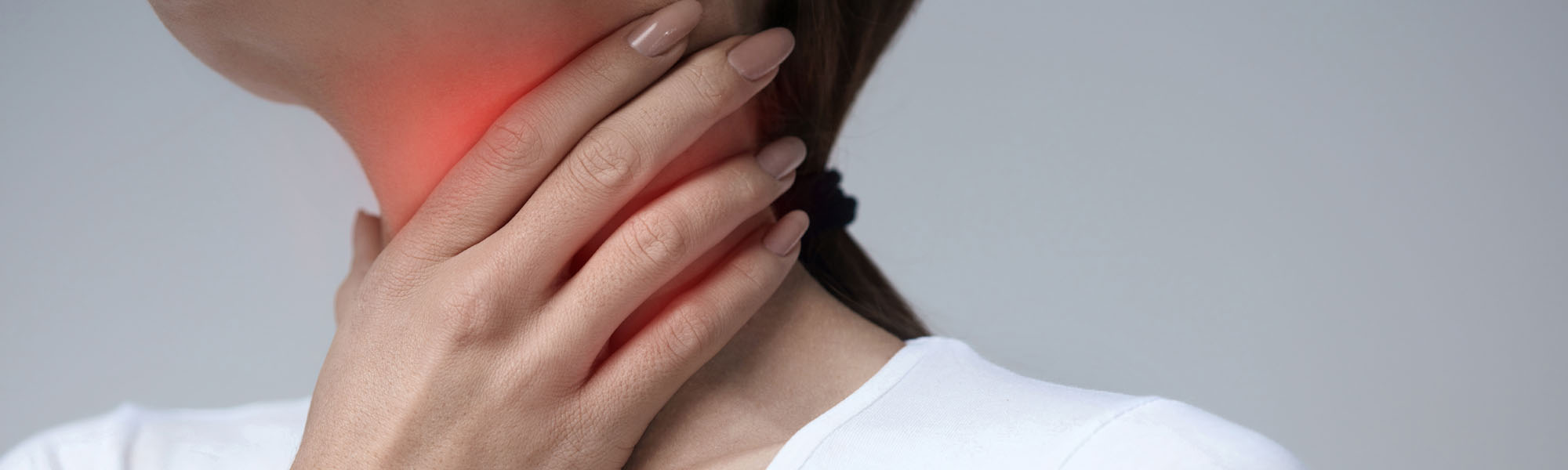 Woman with Sore Throat